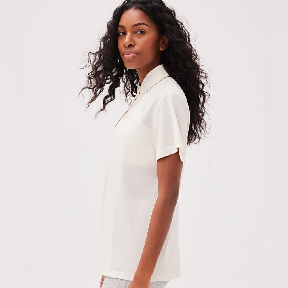 Outdoor Voices Birdie Polo Shirt Women's Black NWT